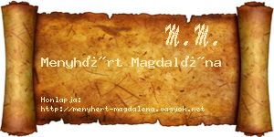 Menyhért Magdaléna névjegykártya